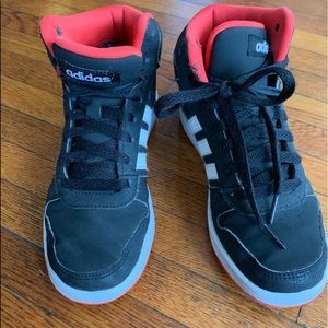 Adidas sneakers black and white